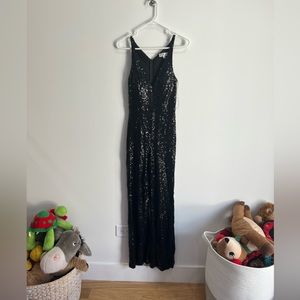 Black Sequin Jumpsuit